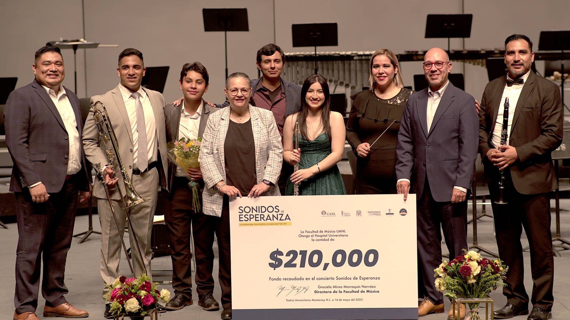 Retribuyen labor del HU con concierto benéfico